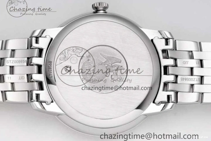 0325 HighPerformance De Ville SS DIWF 1:1 Best Edition Gray White Dial Blue Markers on SS Bracelet MIYOTA 7852